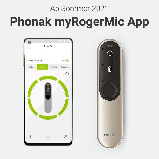 New Phonak myRogerMic App: Fernsteuerung für Ihr Roger On Mikrofon