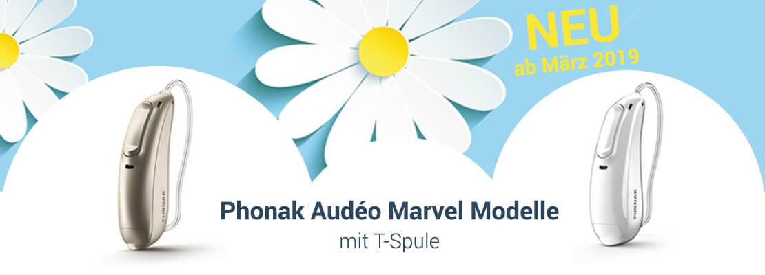 Phonak Audéo Marvel Modelle mit T-Spule ab März 2019 erhältlich