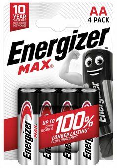 Energizer Max AA (LR6) - 4 Batterien