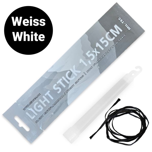 Mil-Tec Light Stick Knicklicht 15 cm Weiss – Leuchtstab