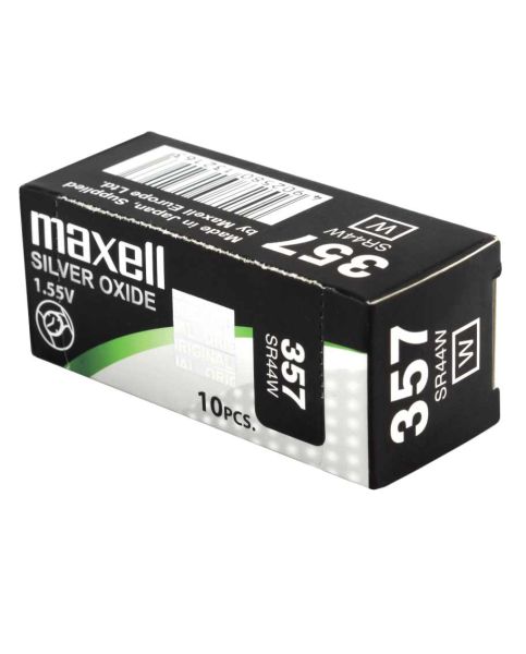 Maxell 357 / SR44W - 10 Knopfzellen