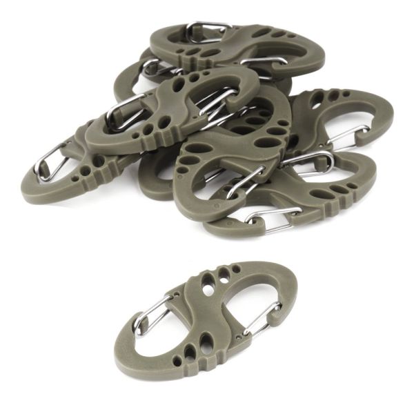 Mil-Tec S-Hook (Olive) - Tactical Karabiner