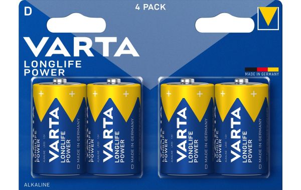 Varta Longlife Power, D - 4 Batterien
