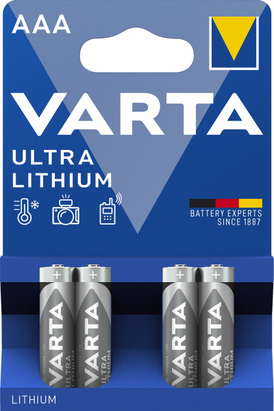 Varta Ultra Lithium, AAA - 4 Batterien