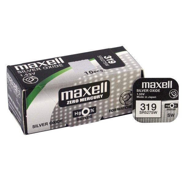 Maxell 319 / SR527SW - 10 Knopfzellen