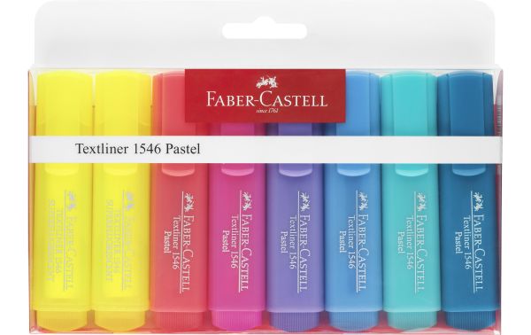 FABER-CASTELL Textmarker Pastell 8er pack