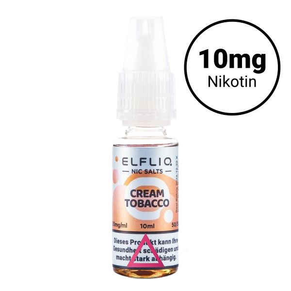 Elfbar Elfliq Nic Salts 10mg - Snoow Tobacco (Cream)