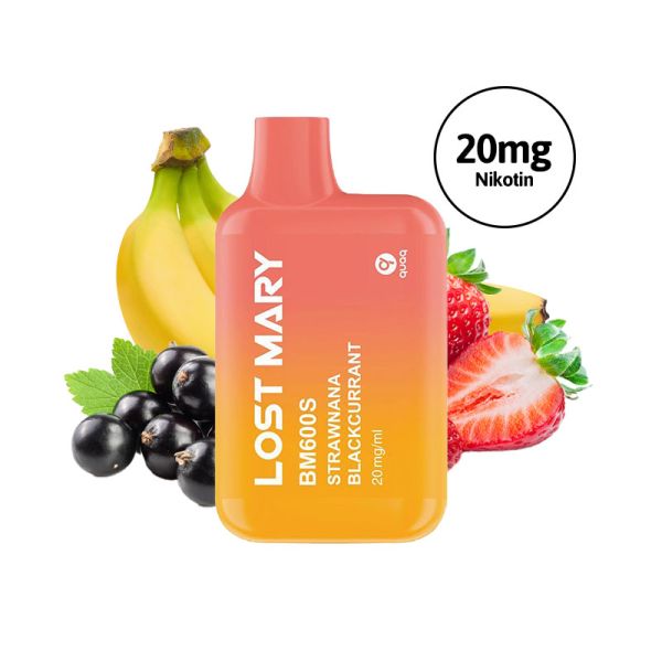 Lost Mary BM600S, Strawberry Blackcurrant - Vape