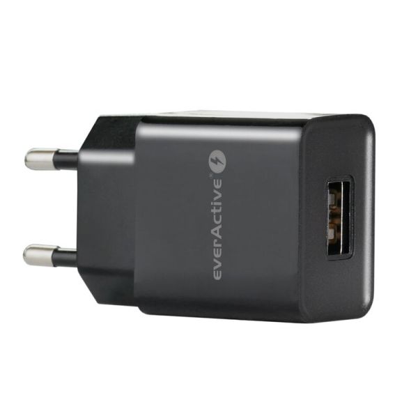 everActive SC-200B, USB-A (2.4A iQ) Schwarz - Ladegerät
