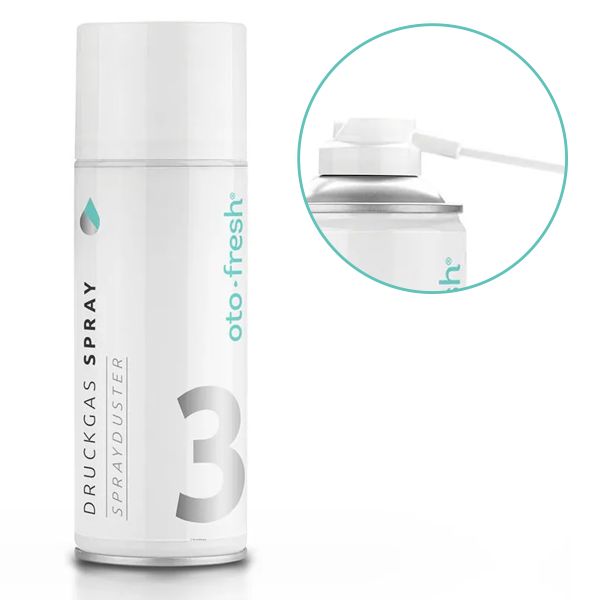Bachmaier Hörgeräte-Trocknungsspray oto-fresh - Druckluftreiniger 150 ml mit Verlängerungsröhrchen 