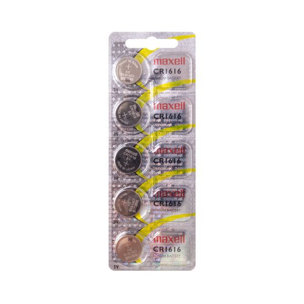 Maxell CR1616 - 5 Knopfzellen