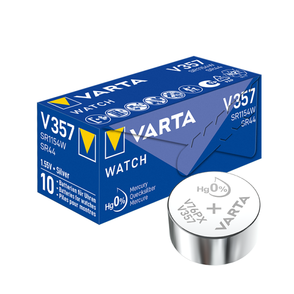 Varta V357 / SR44W - 10 Knopfzellen