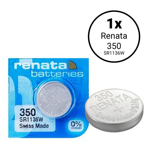 Renata 350 / SR1136W - Knopfzellen-Uhrenbatterie (Swiss Made).