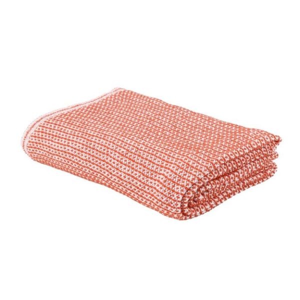 Eskimo Ascona Sommer-Decke (150x210cm) - Weiss/Orange
