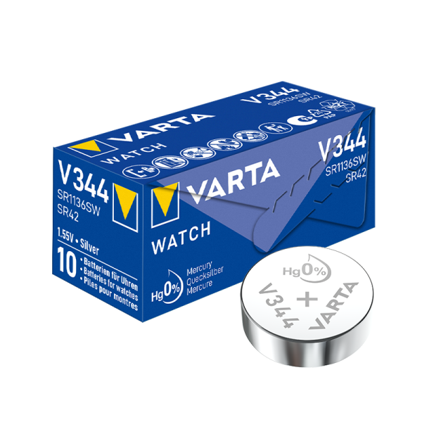 Varta V344 / SR1136SW - 10 Knopfzellen