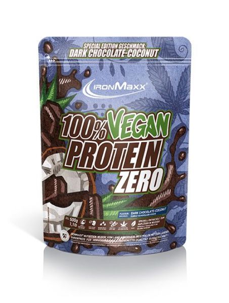 Ironmaxx 100% Vegan Protein Zero (Dark Chocolate Coconut)