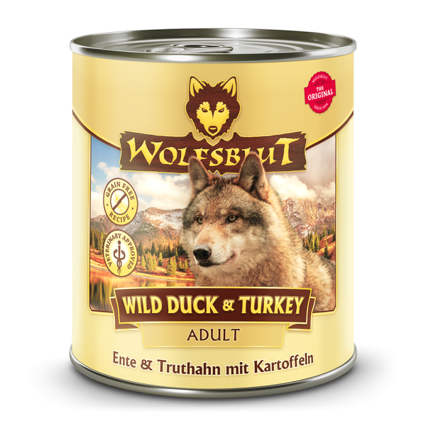 Wolfsblut Wild Duck&Turkey, Adult (6x800g) - Nassfutter