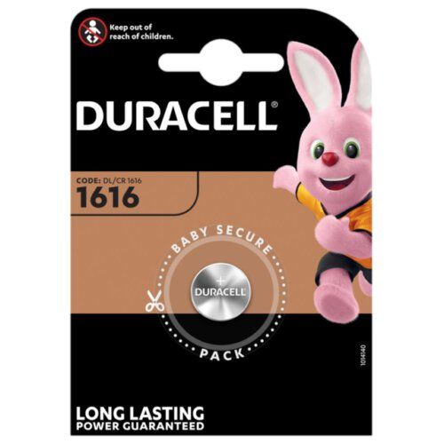 Duracell CR1616 - Knopfzellen Batterie (3 Volt Lithium)