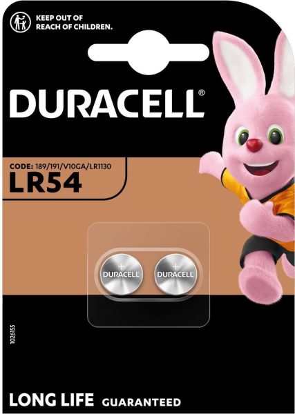 Duracell LR54 - 2 Knopfzellen