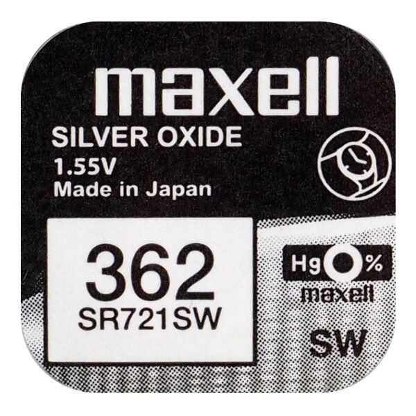 Maxell 362 / SR721SW - Knopfzelle