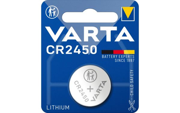 Varta CR2450, 3V - 1 Knopfzelle