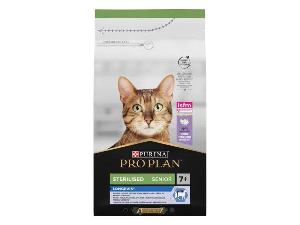 Purina Pro Plan Sterilised Truthahn, Senior (3 kg) - Trockenfutter