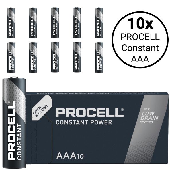 Procell AAA (LR03) Constant - 10 Batterien 1.5 Volt