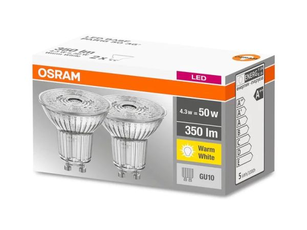 Osram Base PAR16 50 Watt, 36° - 2 LED Lampen