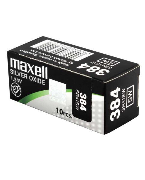 Maxell 384 / SR41SW - 10 Knopfzellen