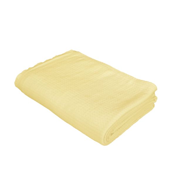Eskimo Tagesdecke Häckeldecke in Gelb - 100% Baumwolle
