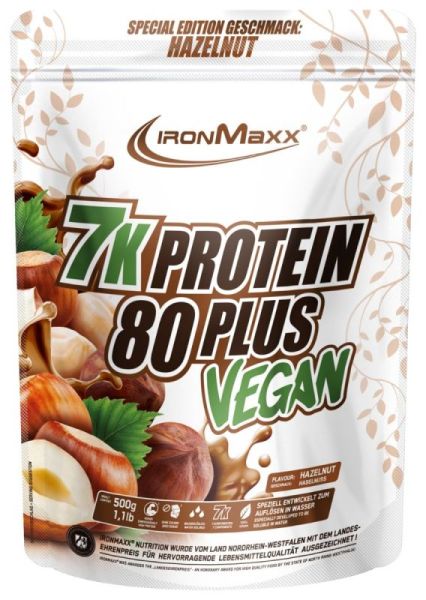 Ironmaxx Vegan 7K-Protein 80 Plus (Hazelnut)