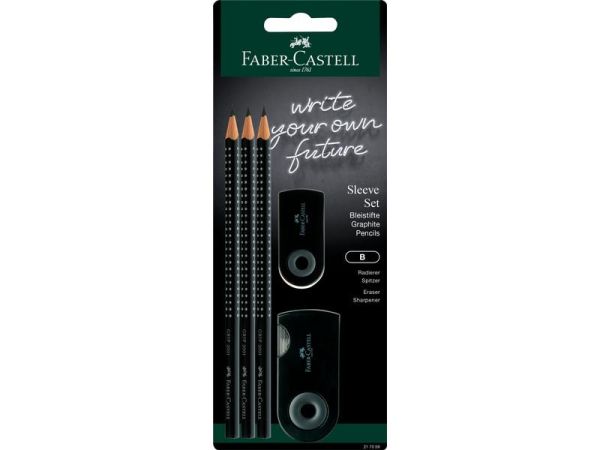 Faber-Castell Grip 2001 Sleeve B - 3 Bleistifte