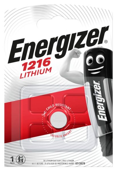 Energizer, CR1216 - Knopfzelle (Lithium 3 Volt)
