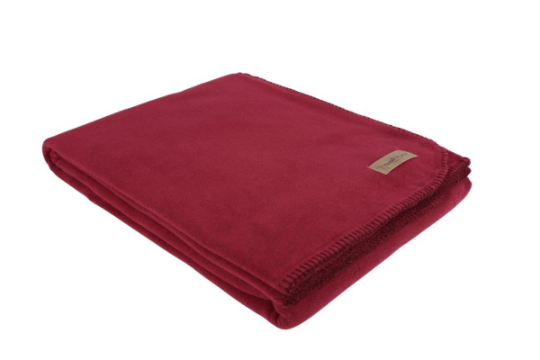 Eskimo Edelvelours Decke - Hagebutte
