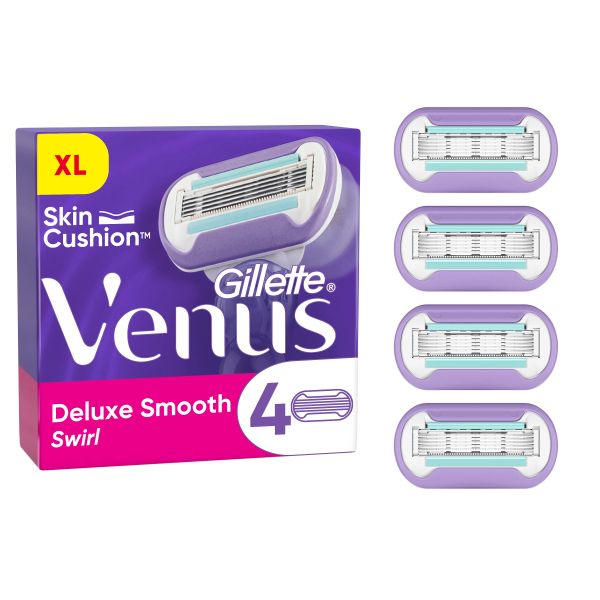 Venus Deluxe Smooth Swirl - 4 Rasierklingen