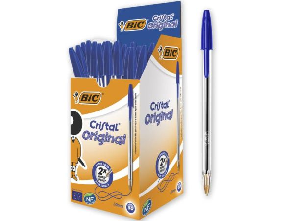 Bic Cristal Original, Blau - 50 Kugelschreiber
