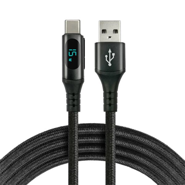 everActive USB-C > USB-A 2.0 (Display) - Daten-Ladekabel (Art. CBB-2CBL)