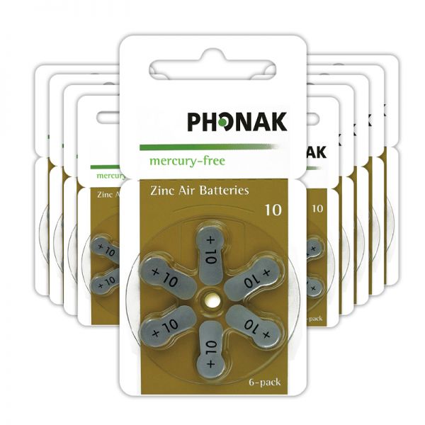 Phonak 10 Hörgerätebatterien