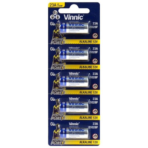 Vinnic 23A (L1028F) - 5 Batterien (12 Volt Alkaline)