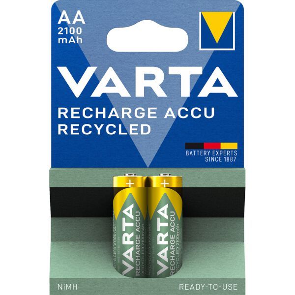 Varta Recycled AA, 2100 mAh - 2 Akku