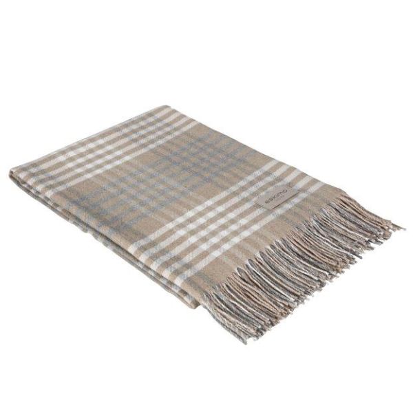 Eskimo Decke Morbio (130x180 cm) aus 100% rezyklierter Baumwolle - Beige