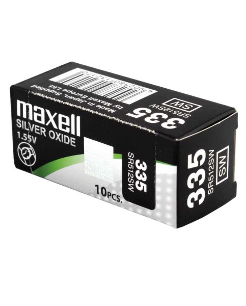 Maxell 335 / SR512SW - 10 Knopfzellen