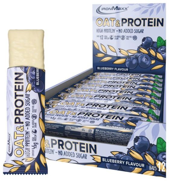 Ironmaxx Oat&Protein 12x45g (Blueberry)
