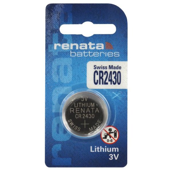 Renata CR2430 - Knopfzellen Batterie (Swiss Made).