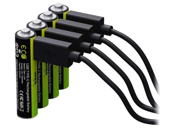 Verico LoopEnergy AAA, USB-C - 4 Akku (wiederaufladbare Batterien)