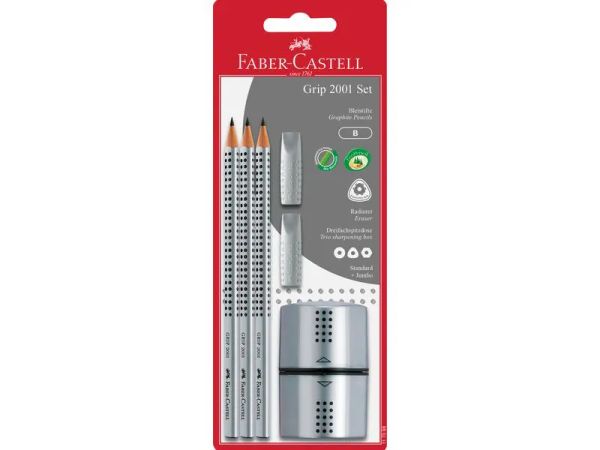 Faber-Castell Grip 2001 Set B - 3 Bleistifte