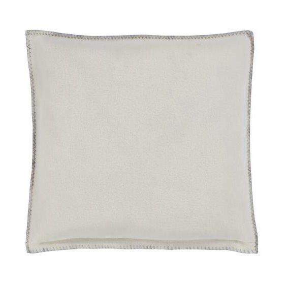 Eskimo Luxusvelours Kissen (45x45cm) - Wollweiss