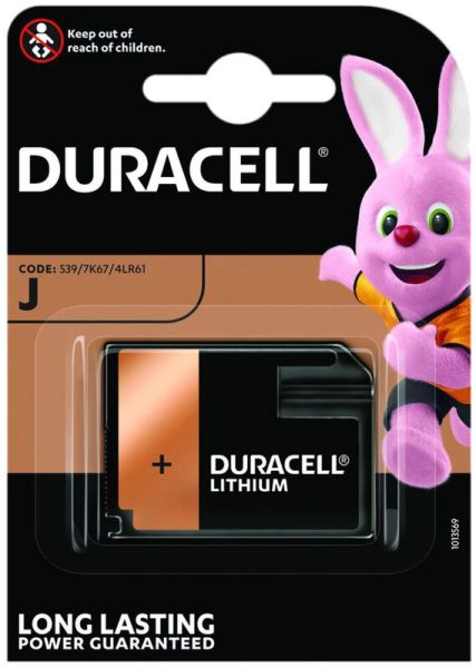 Duracell J 539 (4LR61, 7K6) - Flatpack-Batterie (6 Volt Lithium)