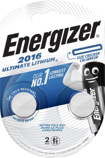 Energizer, CR2016 - 2 Knopfzellen