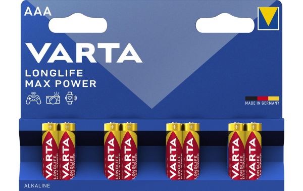 VARTA Longlife Max Power AAA, 1.5V, 8Stk